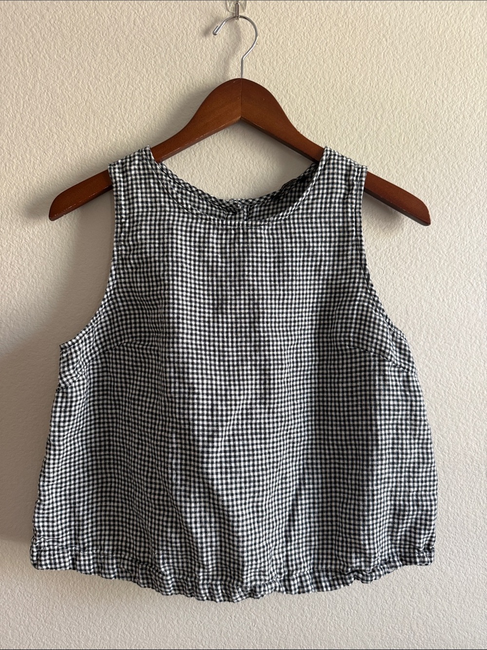 Quince 100% European Linen Cropped Tank